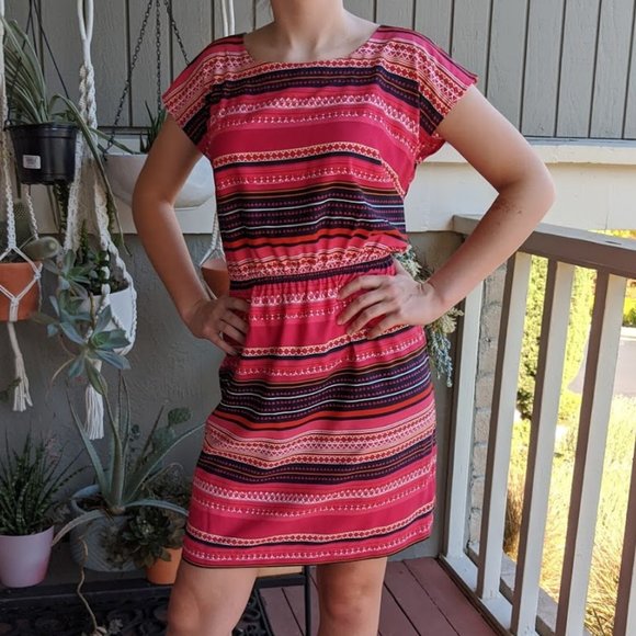 Merona Soutwest Print Shift Dress, Sz. XS - Picture 1 of 3